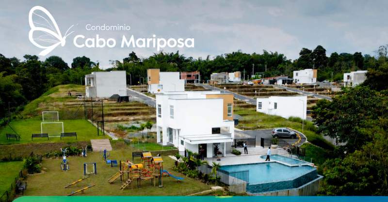 Vista aérea del condominio Cabo Mariposa